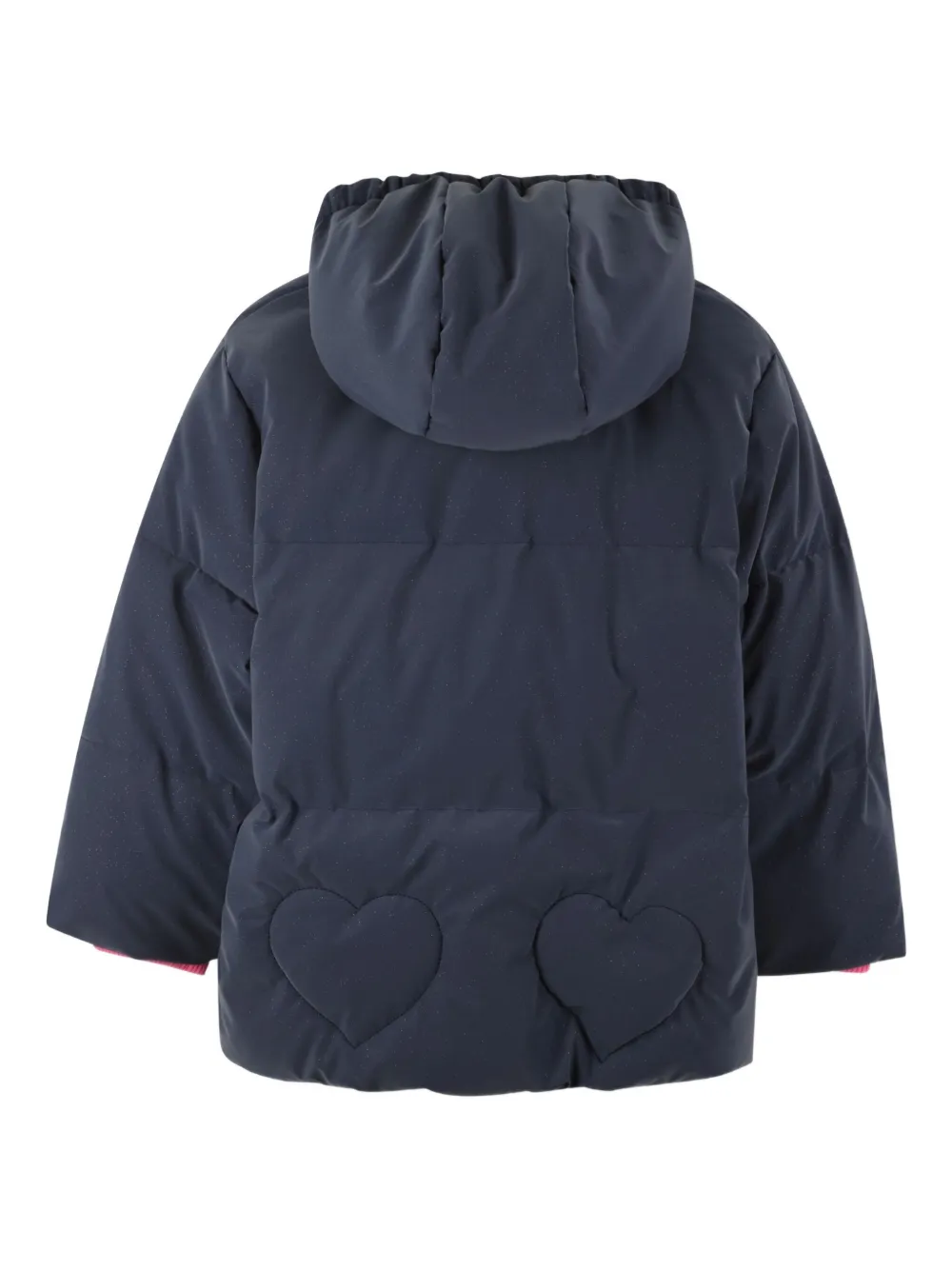 Billieblush Gewatteerd jack met hartpatroon Blauw