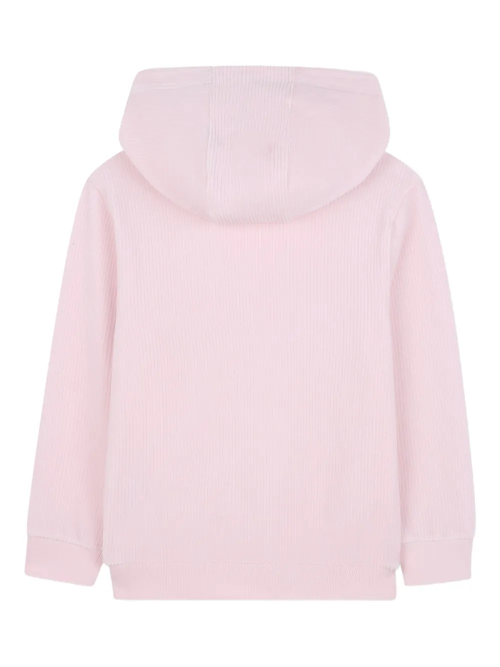 Givenchy Kids Ribfluwelen hoodie met geborduurd logo Roze