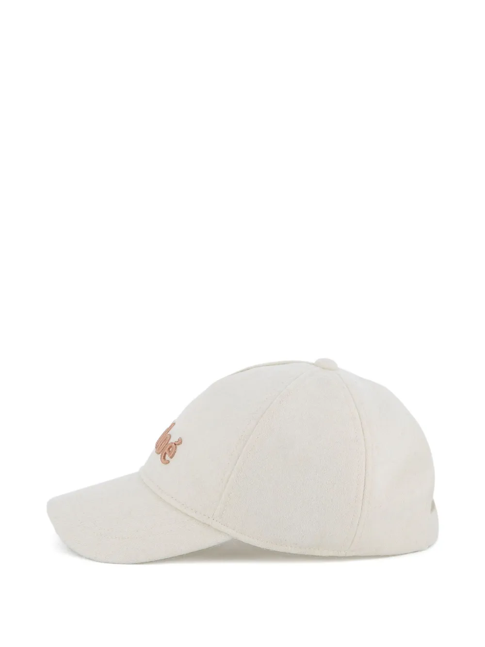 Chloé Kids Honkbalpet met geborduurd logo Wit