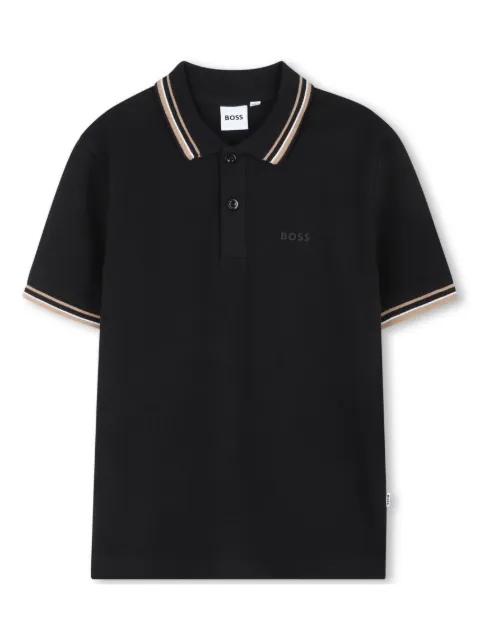BOSS Kidswear logo-detail polo shirt