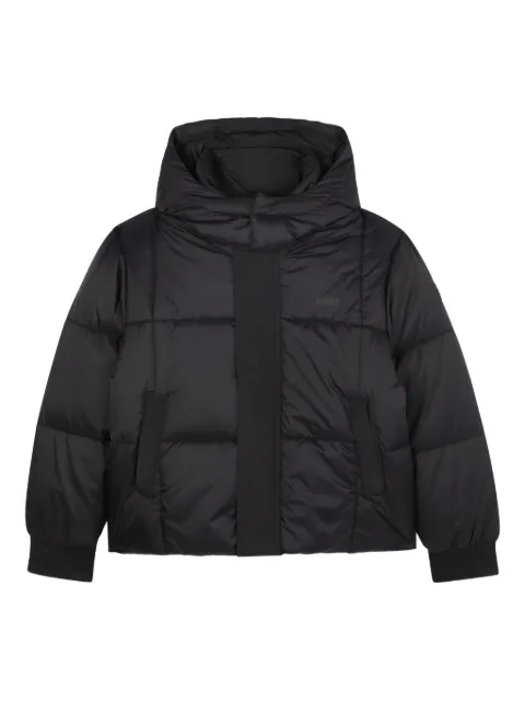 BOSS Kidswear padded hooded jacket