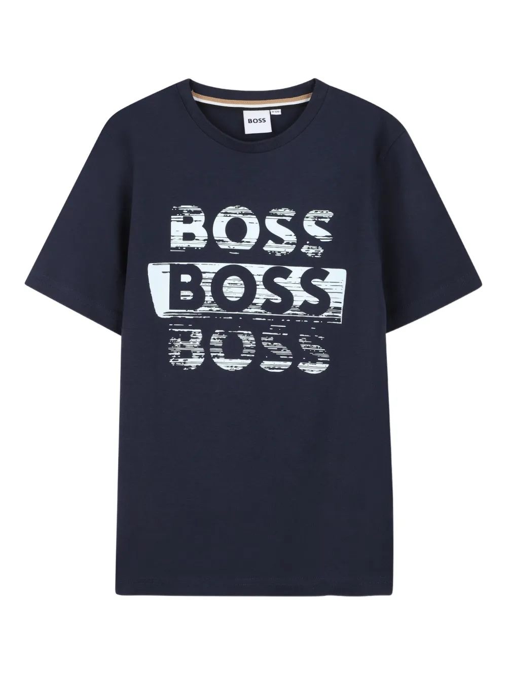 BOSS Kidswear short-sleeve graphic-print T-shirt | Blue | Image 1