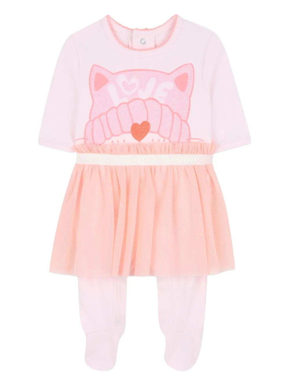Billieblush Jurk met kattenpatroon Roze