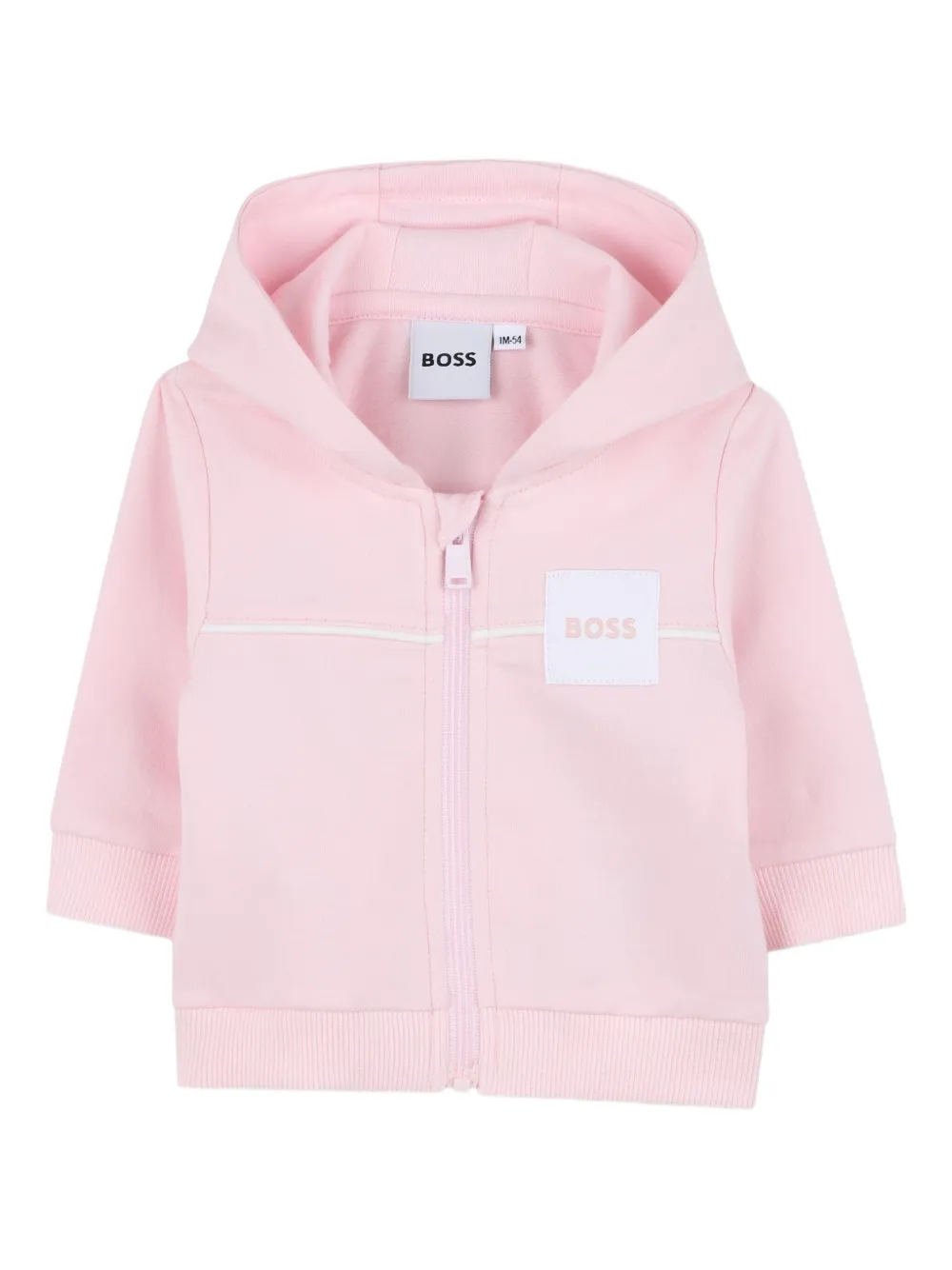 BOSS Kidswear Drie trainingspakken met logodetail Roze