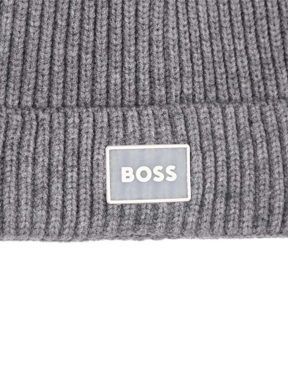 BOSS Kidswear Geribbelde muts Grijs