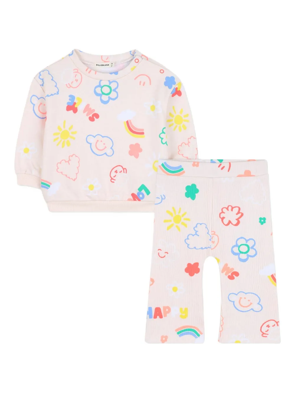 Billieblush Sweater en legging met print Roze