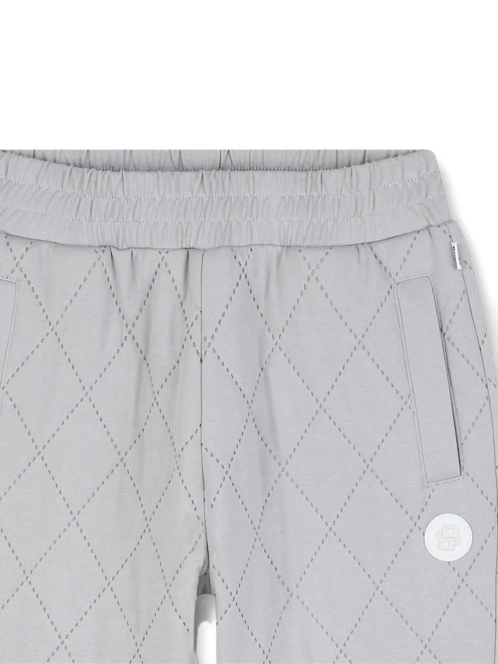 BOSS Kidswear Gewatteerde joggingbroek Grijs