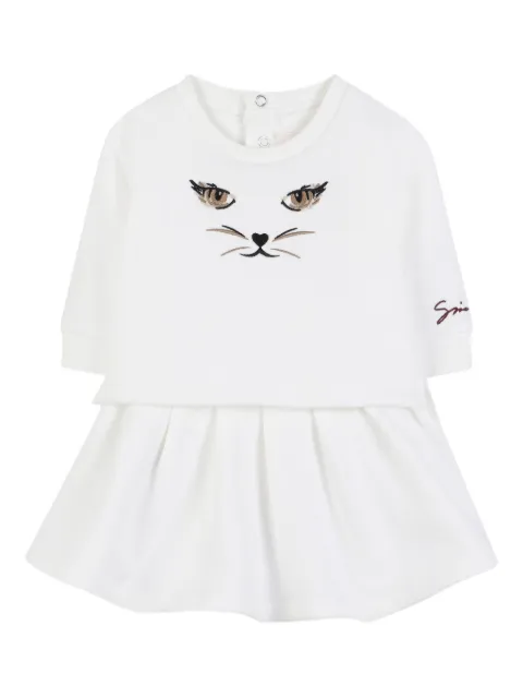 Givenchy Kids embroidered layered dress