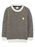 BOSS Kidswear textured-knit sweater - Black