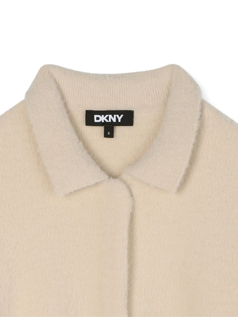 Dkny Cropped Cardigan In Neutral