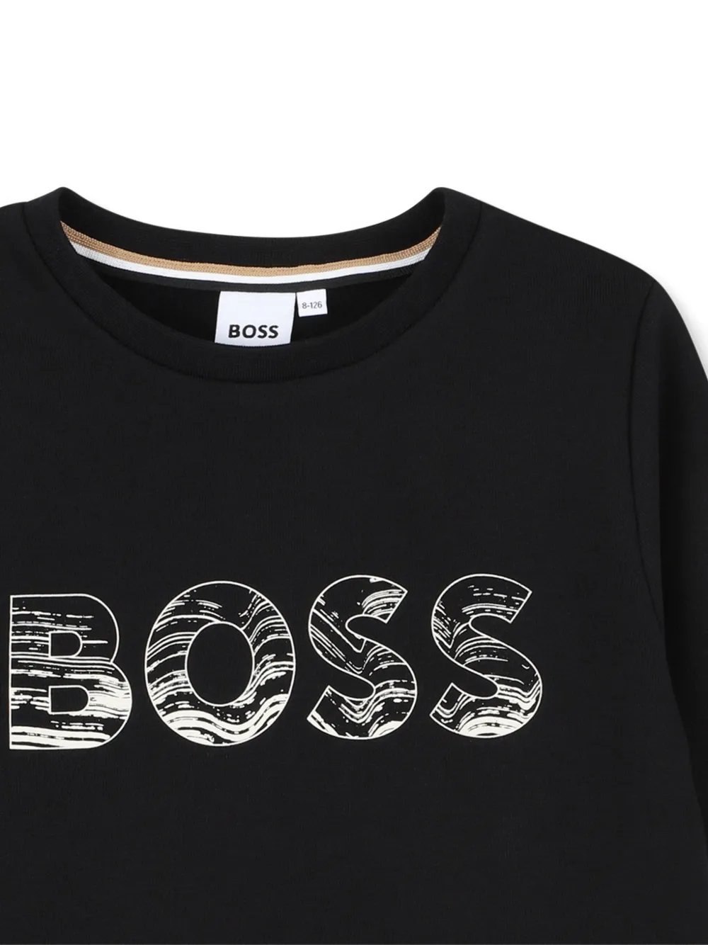 BOSS Kidswear T-shirt met logoprint Zwart