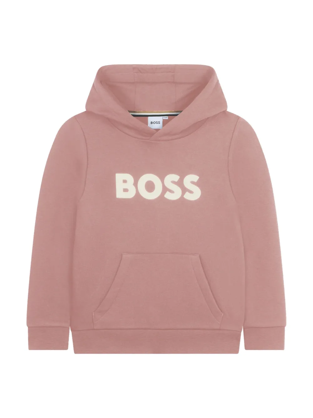 BOSS Kidswear Hoodie met logoprint Roze