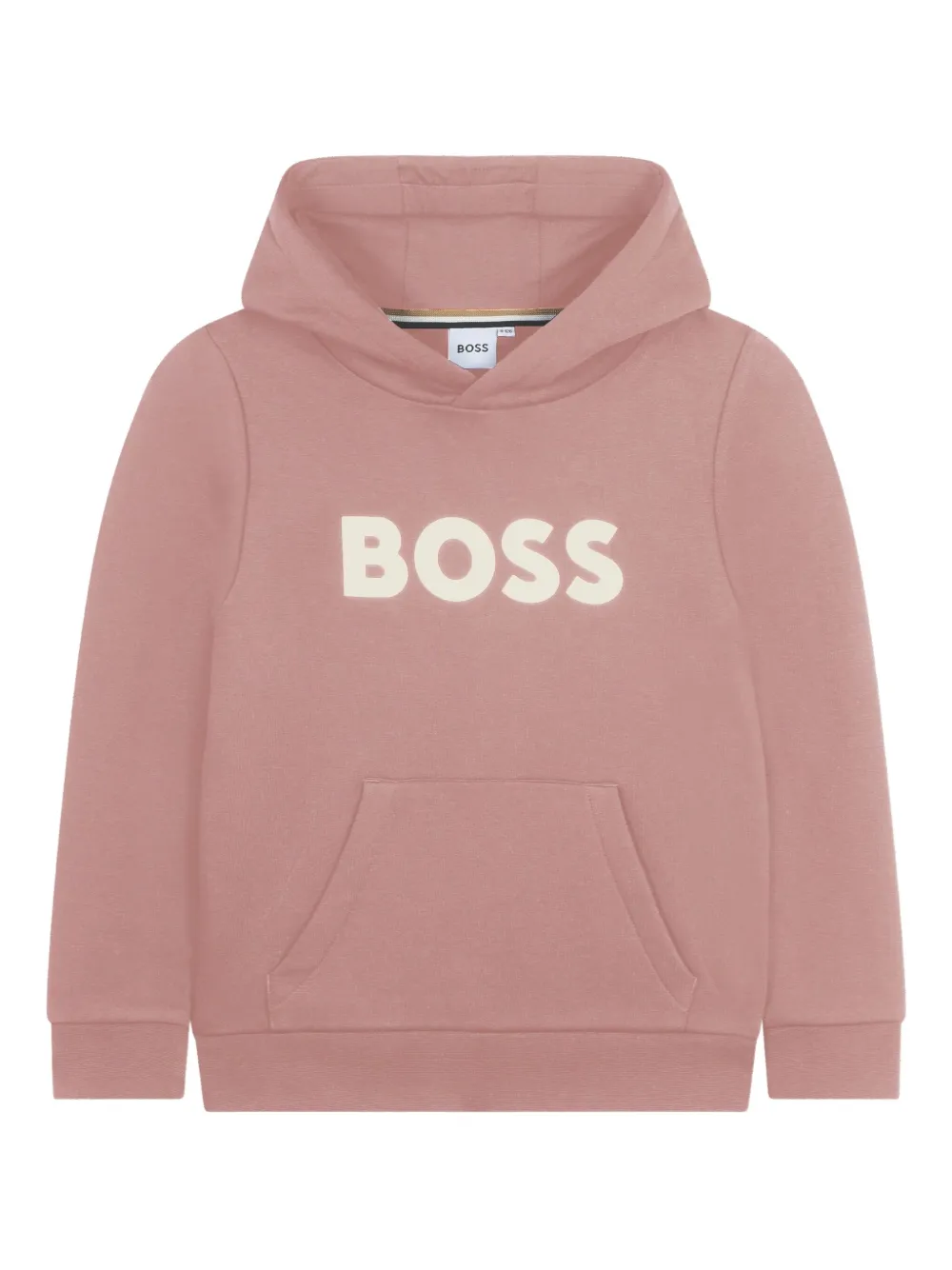BOSS Kidswear Hoodie met logoprint Roze