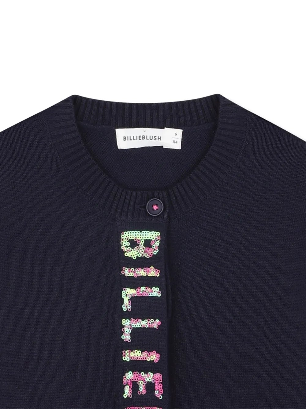 Billieblush Vest met pailletten en logo Blauw