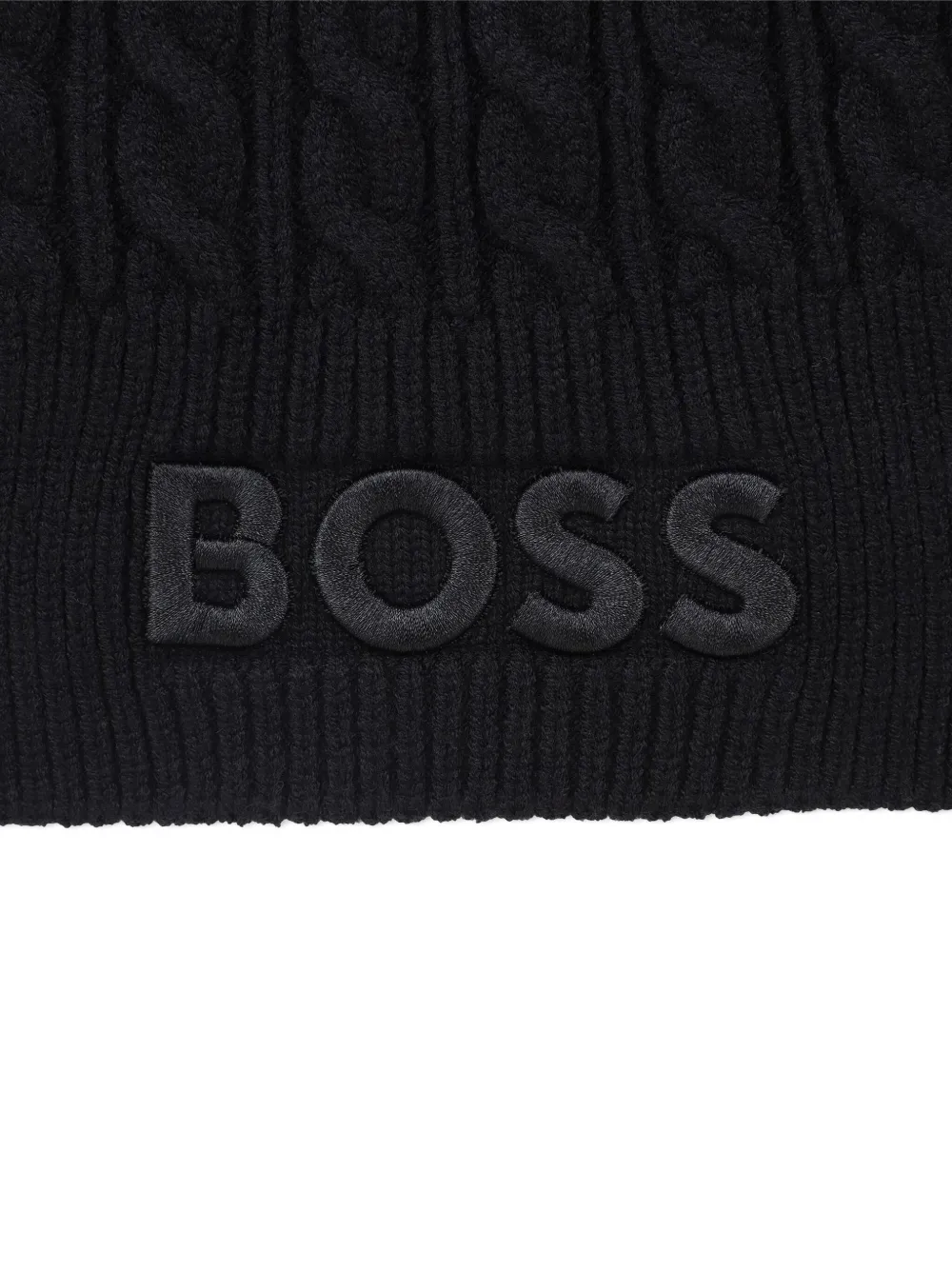 BOSS Kidswear Kabelgebreide sjaal Zwart