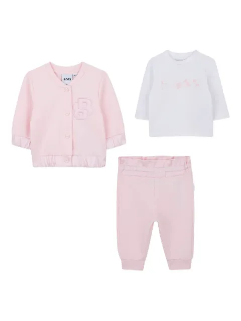 BOSS Kidswear embroidered tracksuit (set of two)