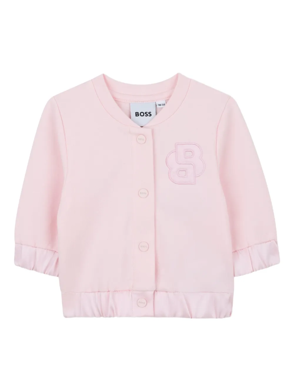 BOSS Kidswear Trainingspak met borduurwerk Roze