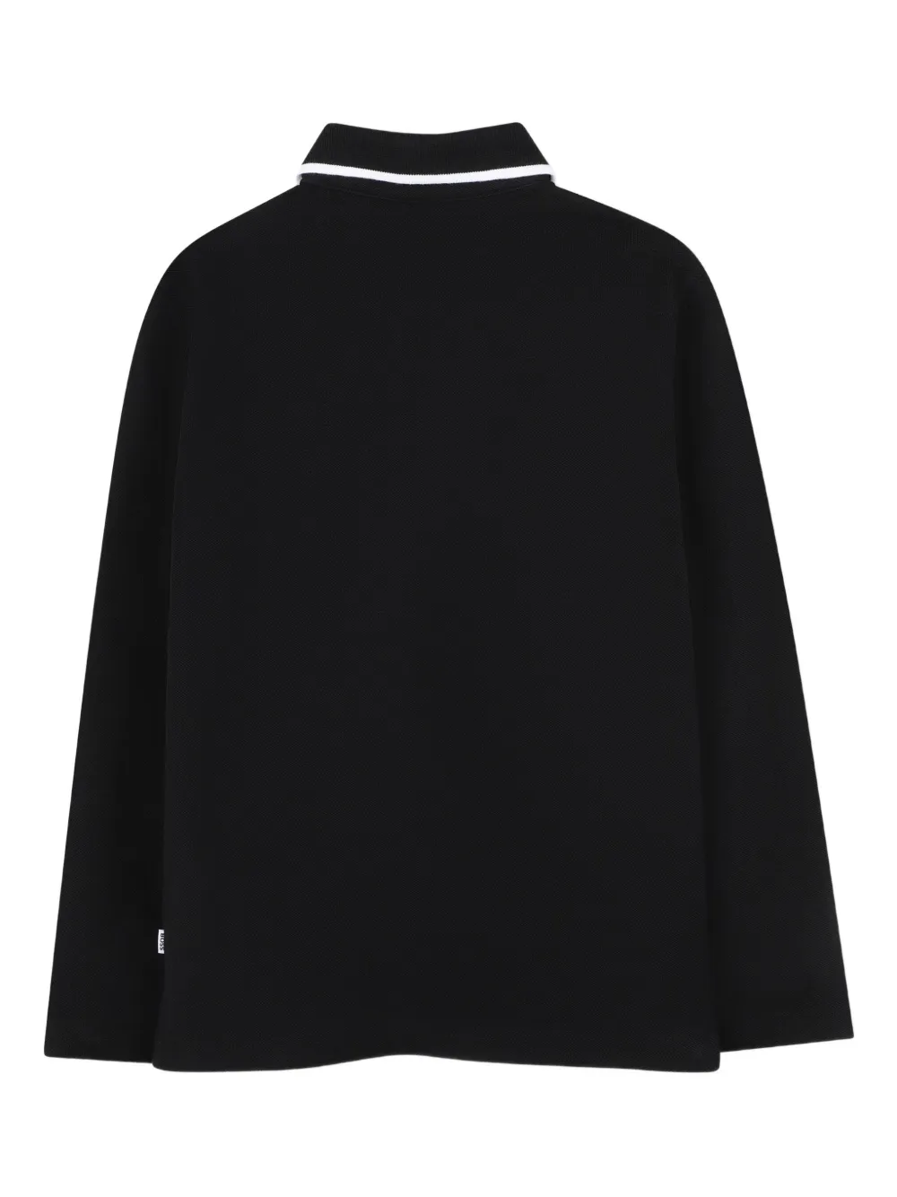 BOSS Kidswear Poloshirt met lange mouwen Zwart