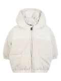 BOSS Kidswear ribbed puffer jacket - White