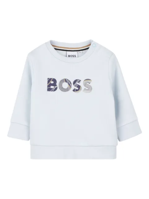 BOSS Kidswear logo-embroidered sweatshirt
