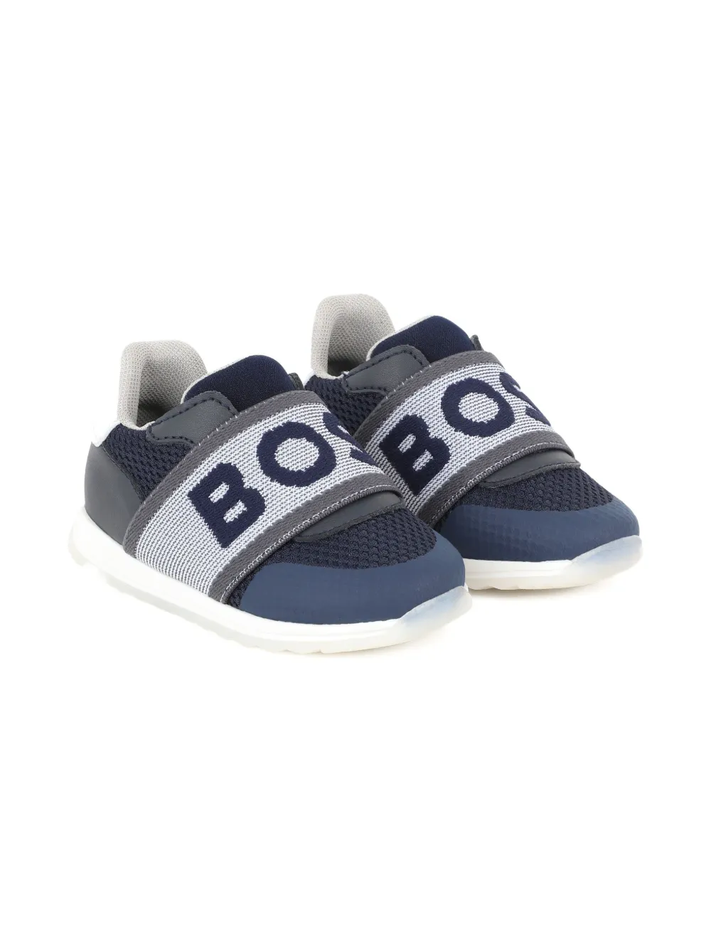 BOSS Kidswear mesh sneakers Blue