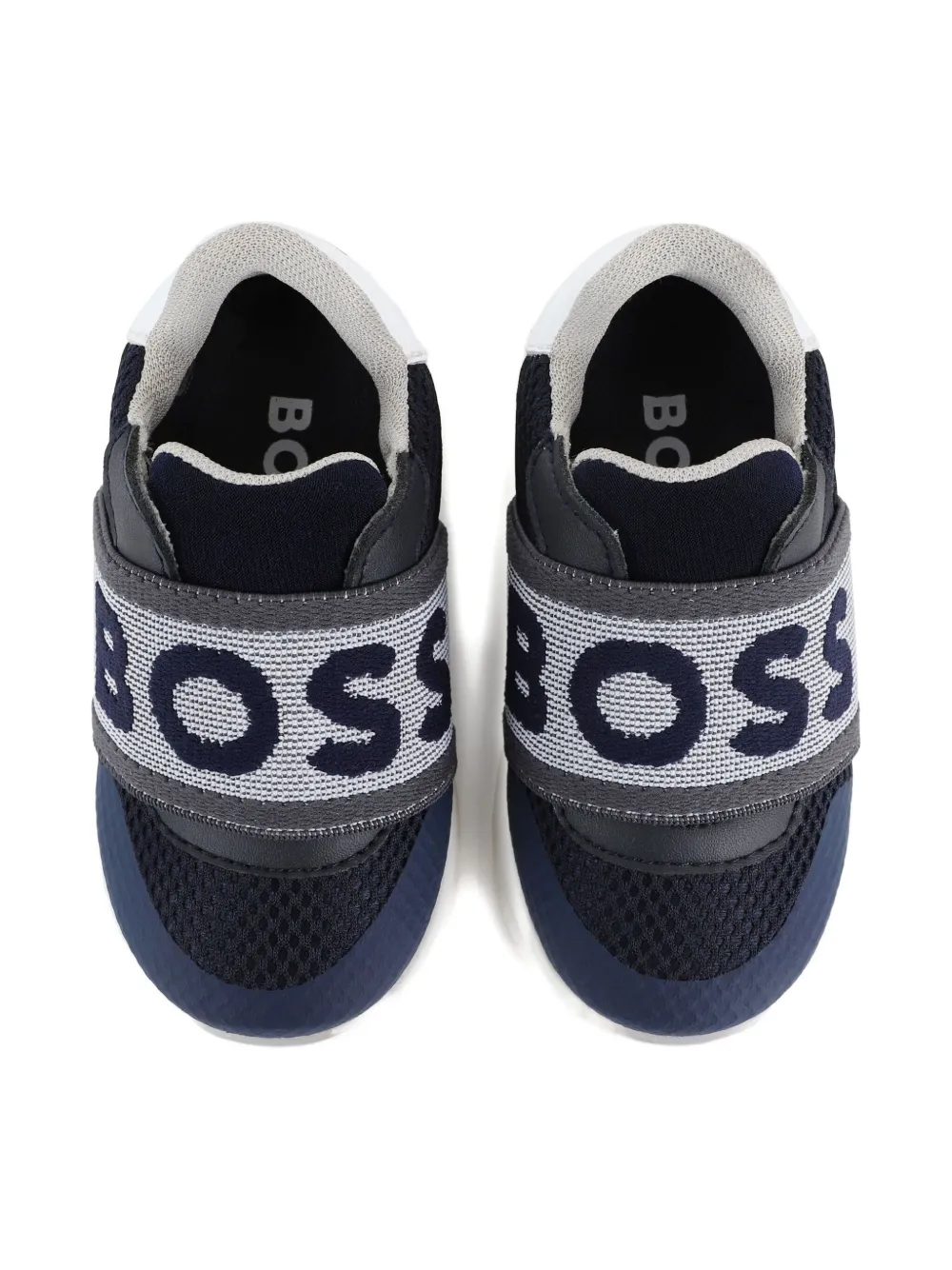 BOSS Kidswear mesh sneakers Blue