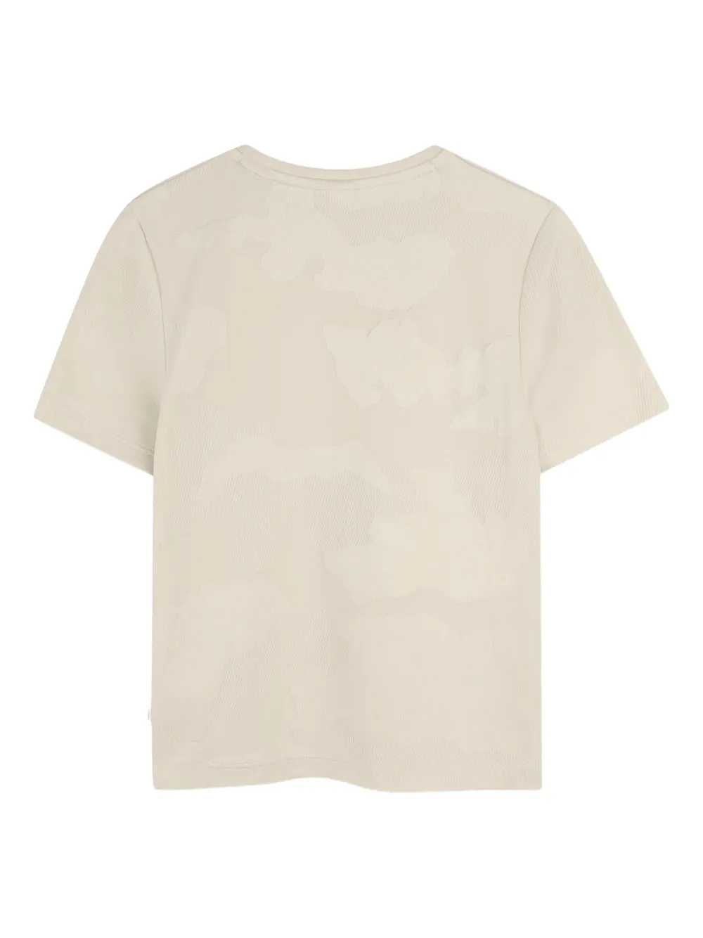 BOSS Kidswear T-shirt met camouflageprint Beige
