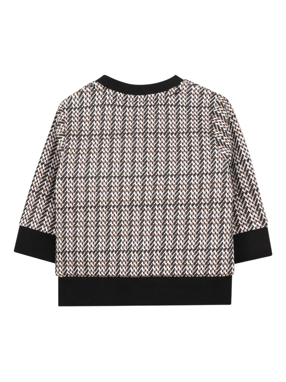 BOSS Kidswear Sweater met logoprint Zwart