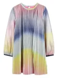 Billieblush pleated metallic-effect dress - Pink