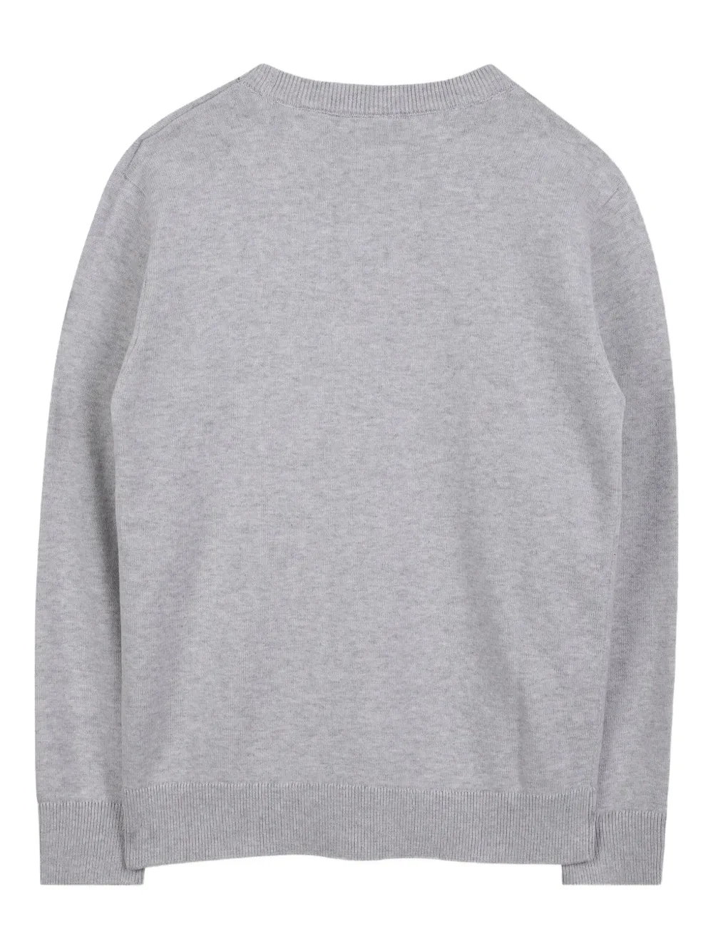 BOSS Kidswear Sweater met logo-reliëf Grijs