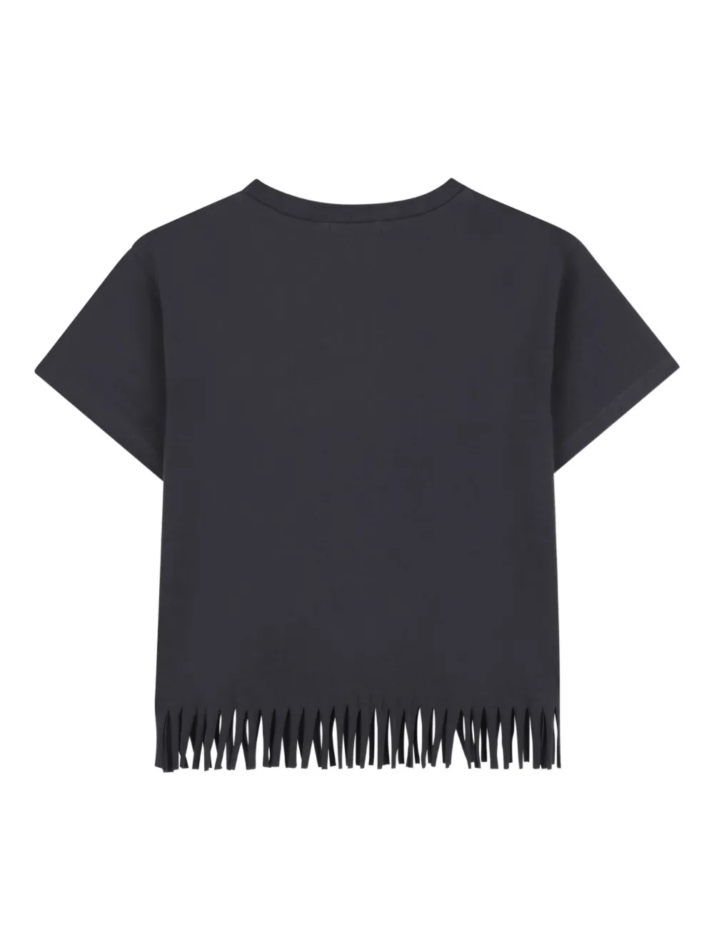 Billieblush T-shirt met franje en grafische print Grijs