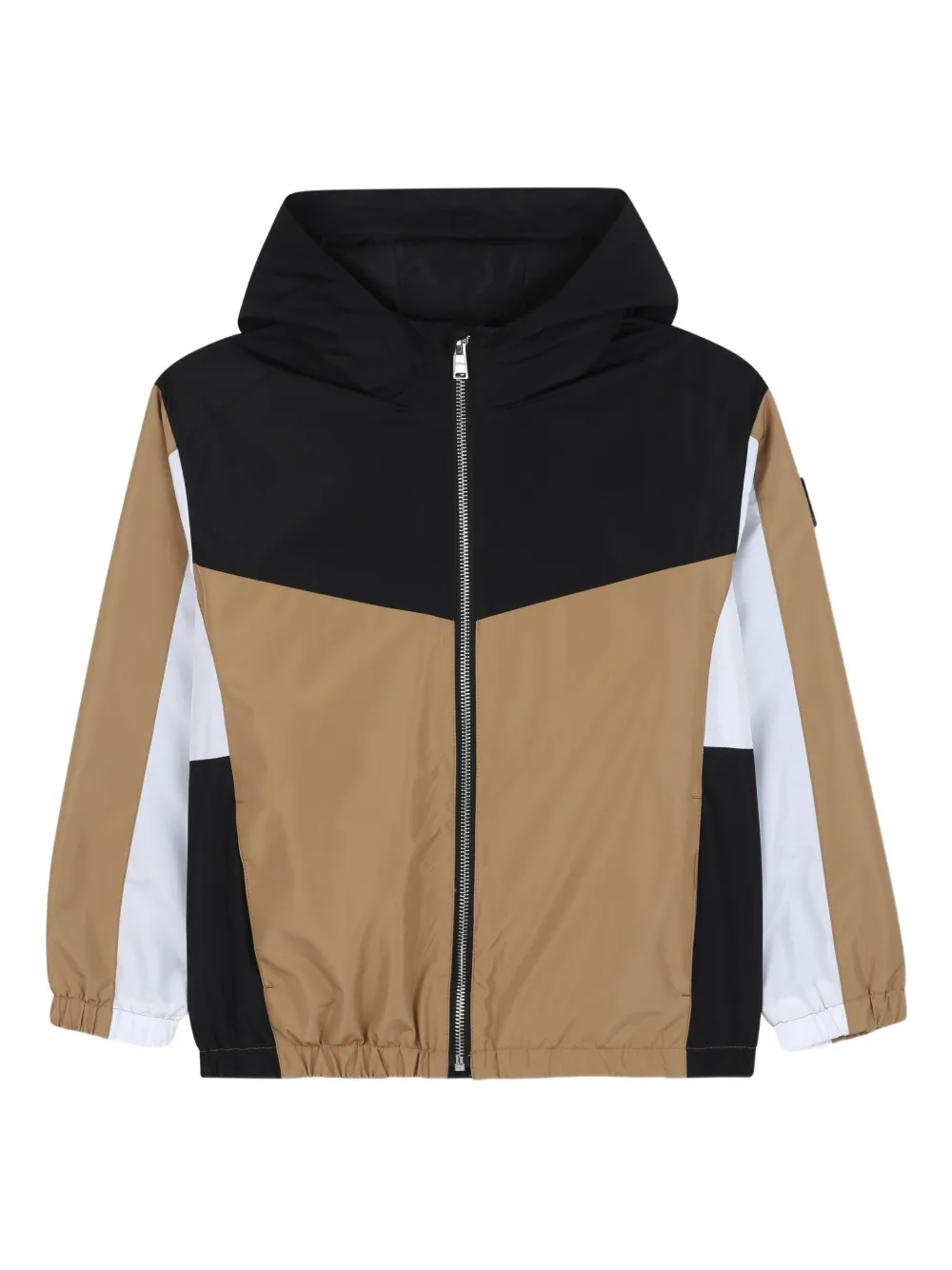 BOSS Kidswear Jack met colourblocking Beige