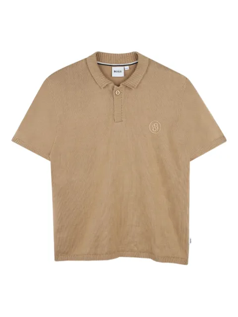 BOSS Kidswear logo-embroidered polo shirt 