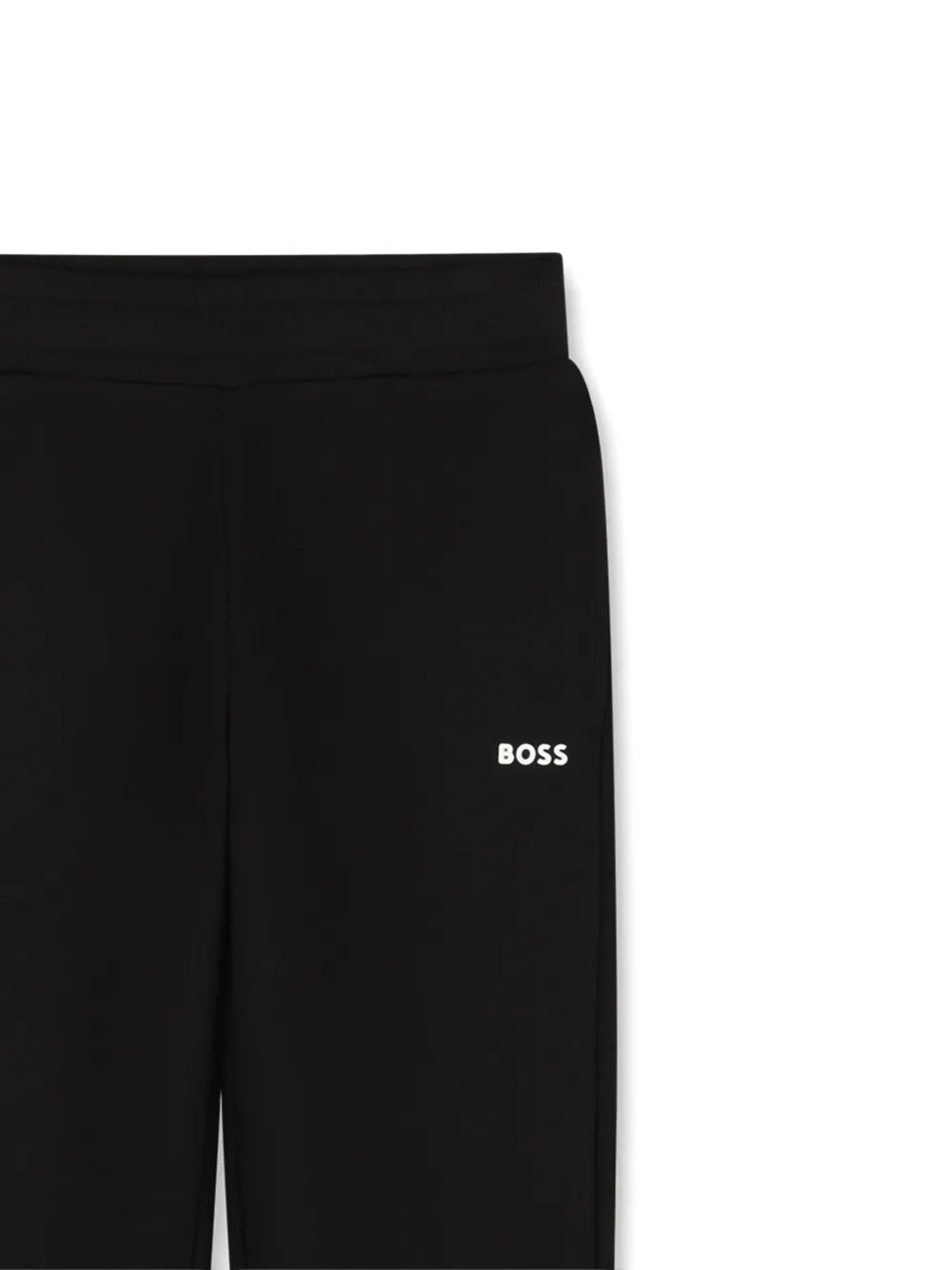BOSS Kidswear Trainingsbroek met logodetail Zwart
