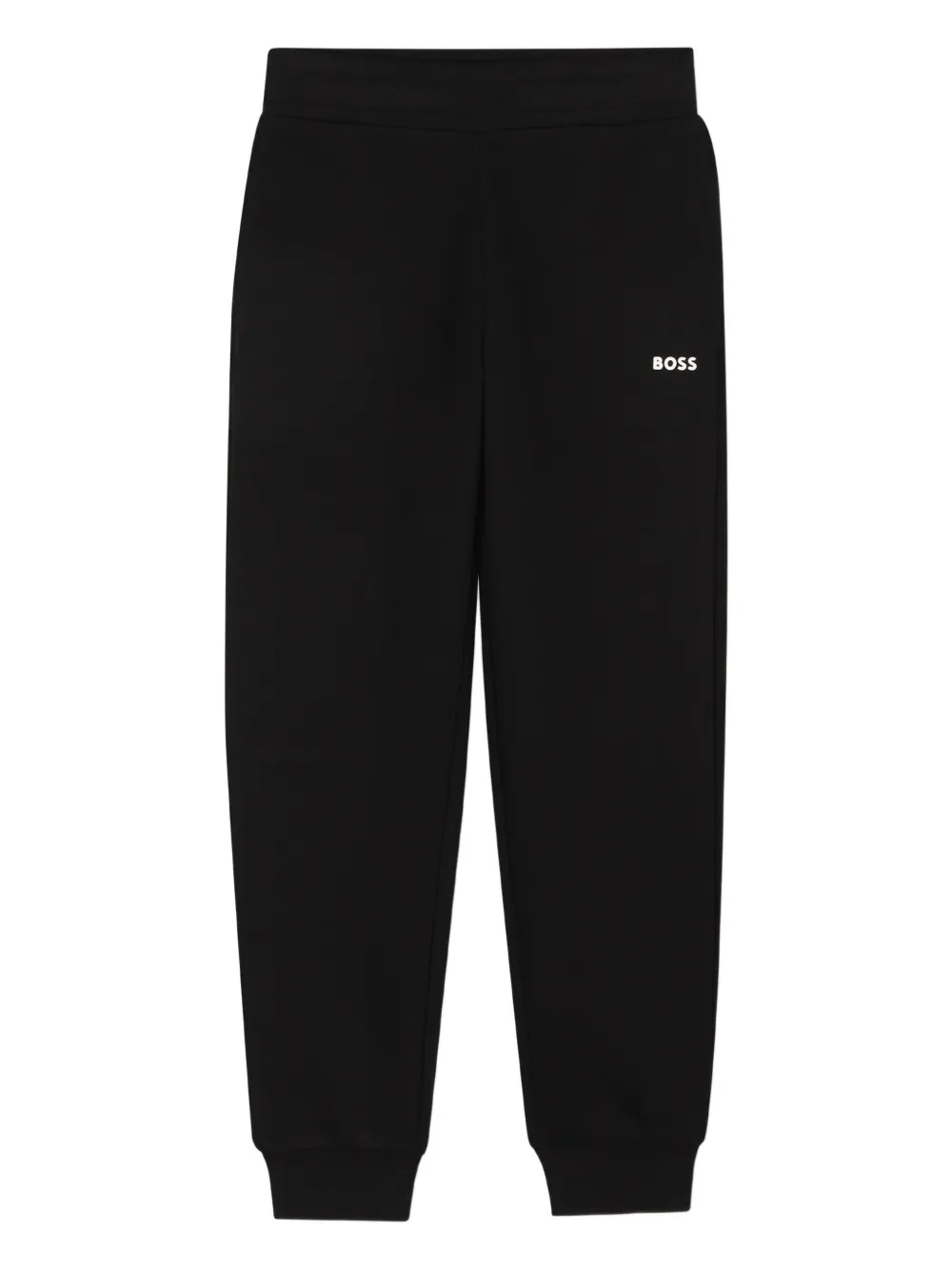 BOSS Kidswear Trainingsbroek met logodetail Zwart