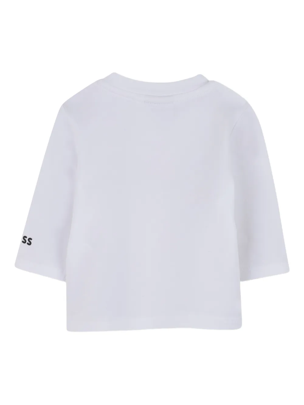BOSS Kidswear T-shirt met logoprint Wit