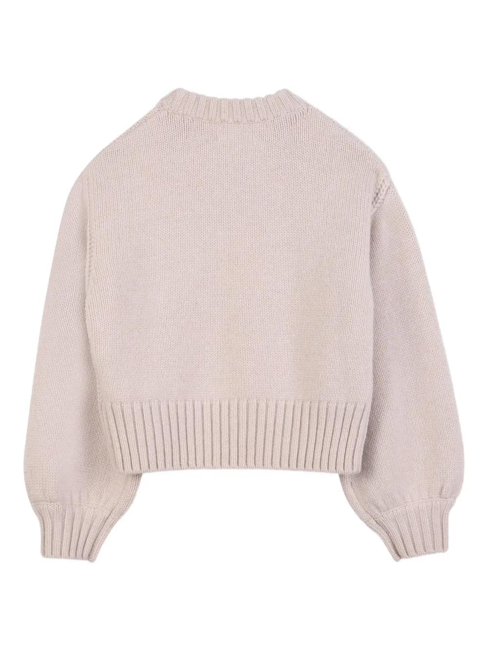 Chloé Kids Cropped trui Beige