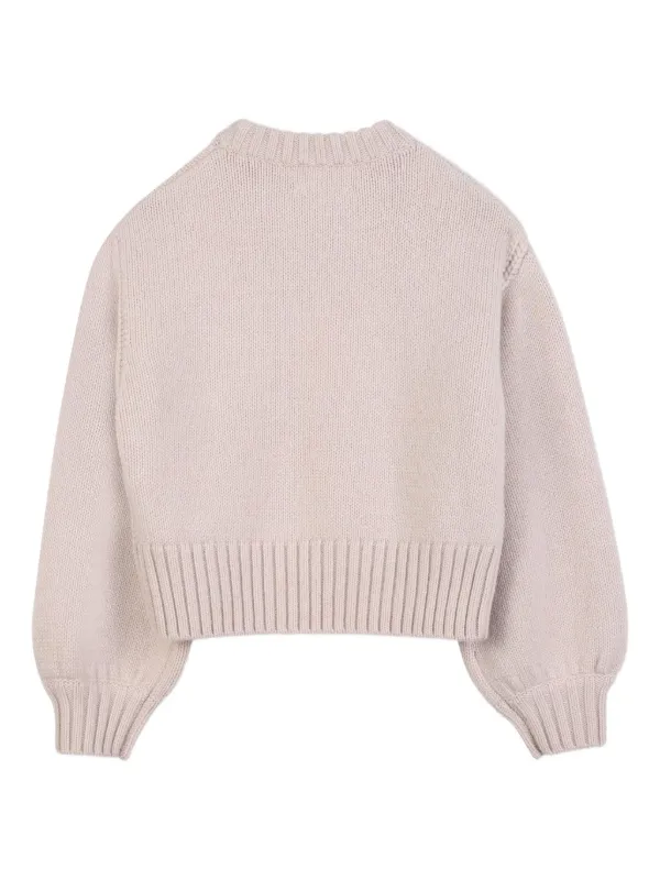 Chloé Kids Cropped Sweater | Neutrals | FARFETCH