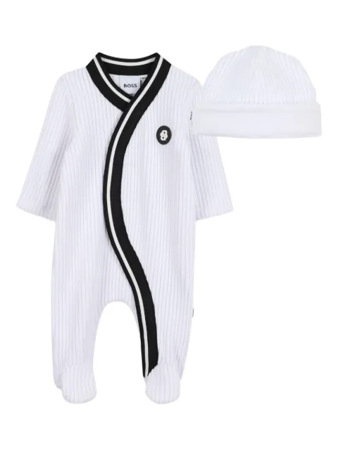 BOSS Kidswear Pijama com patch de logo
