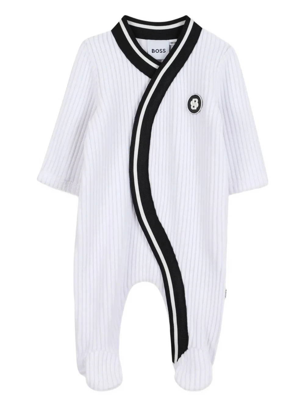 BOSS Kidswear Pyjama met logopatch Wit