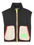 Billieblush zip-up sleeveless fleece vest - Grey