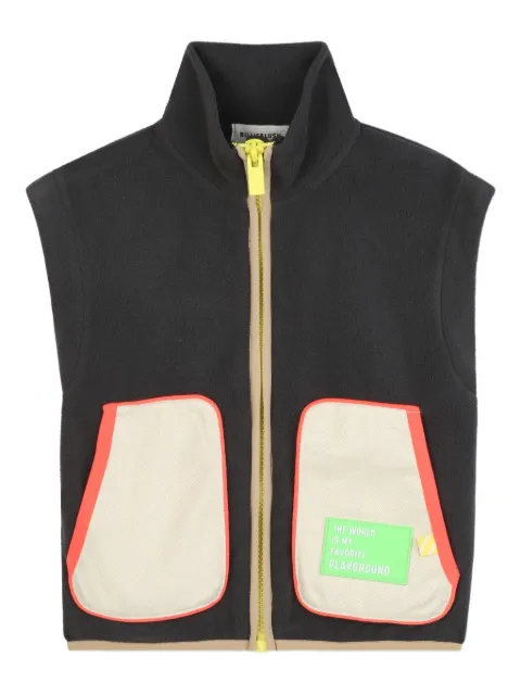 Billieblush zip-up sleeveless fleece vest