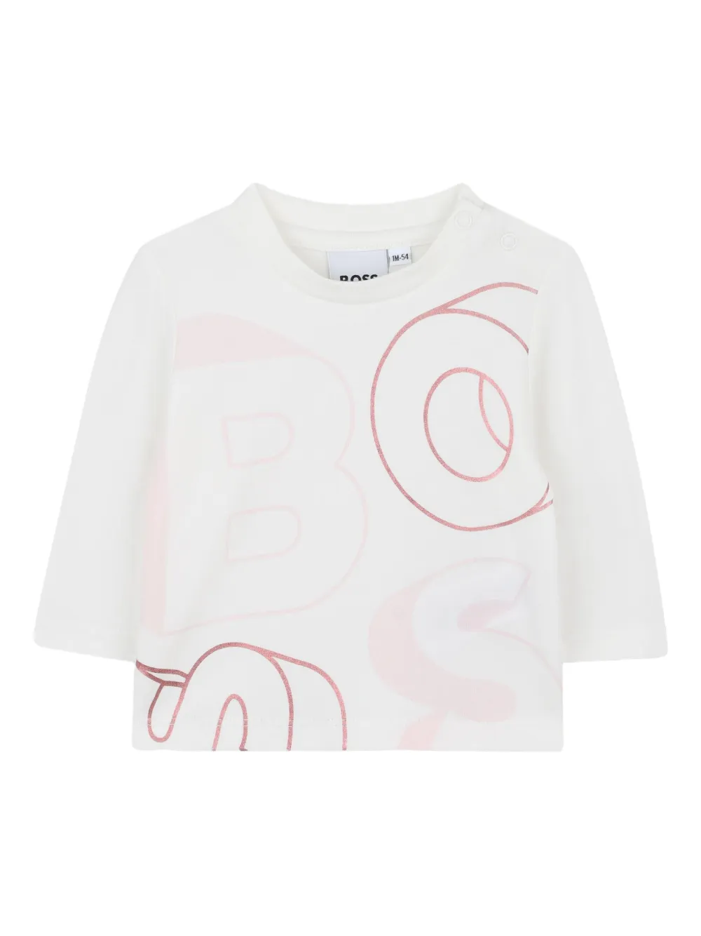 BOSS Kidswear Trainingspak met capuchon en rits Roze