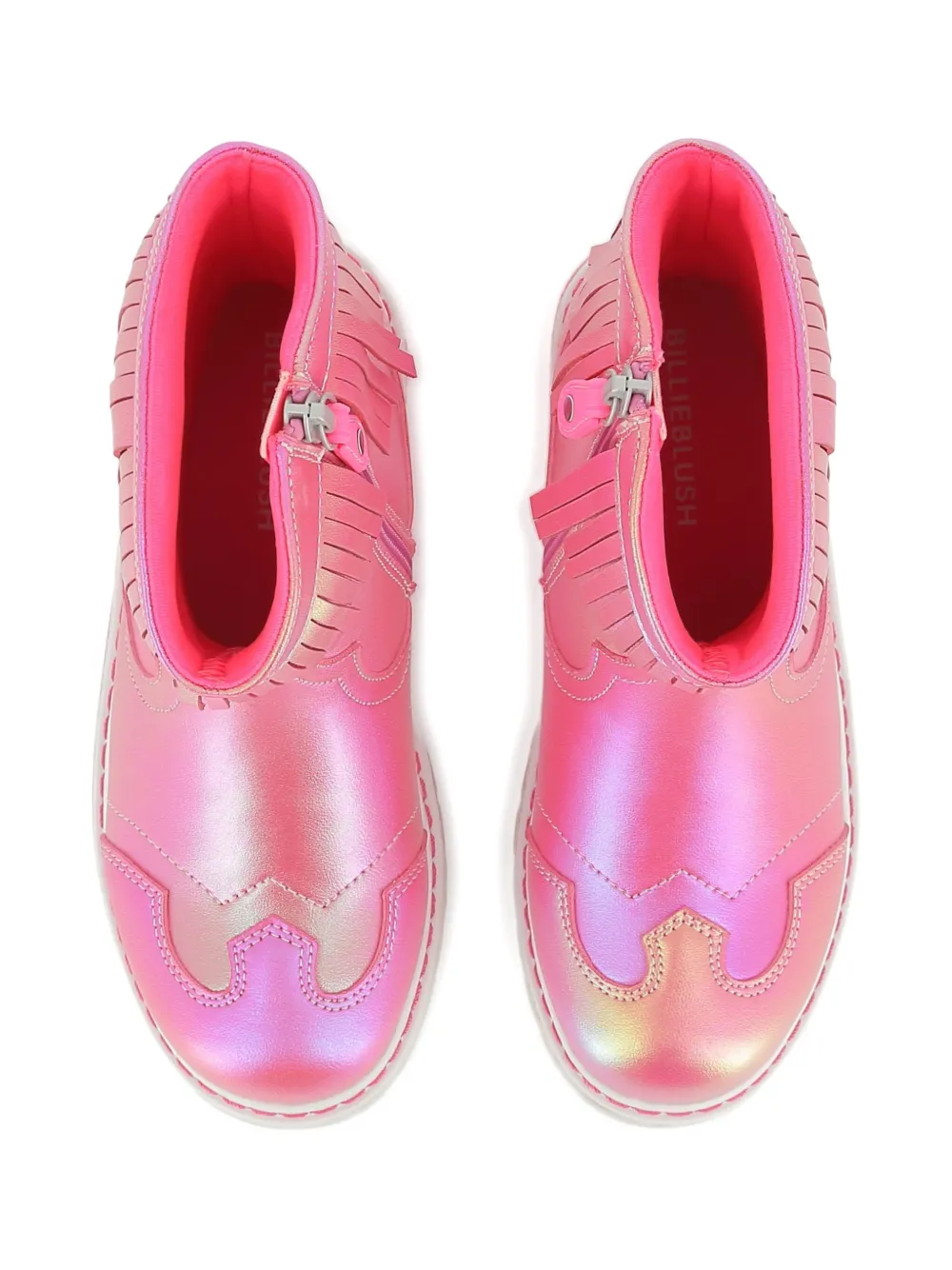 Billieblush fringed ankle boots Pink