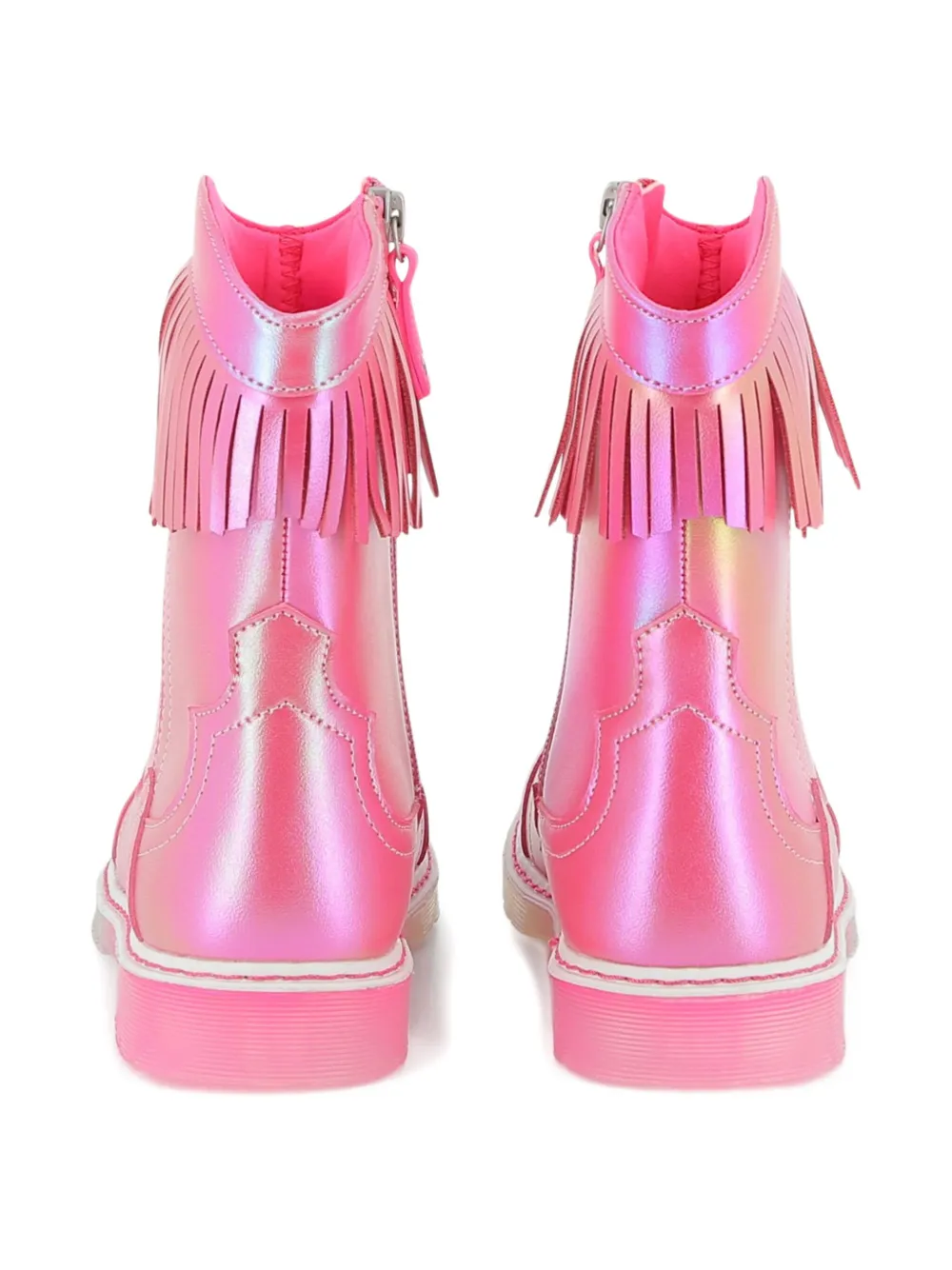 Billieblush fringed ankle boots Pink