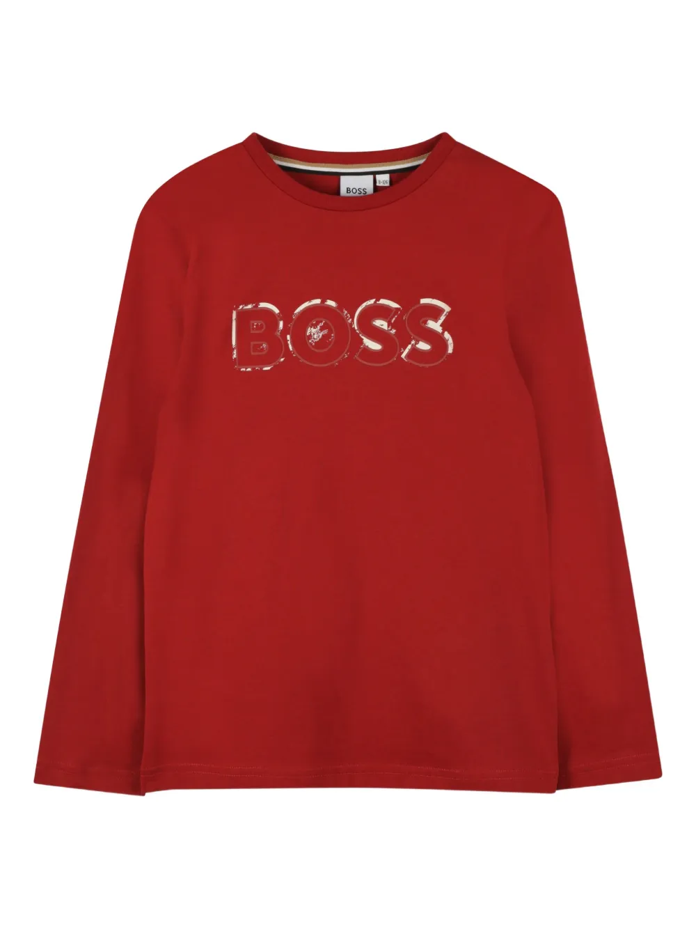 BOSS Kidswear T-shirt met lange mouwen Rood