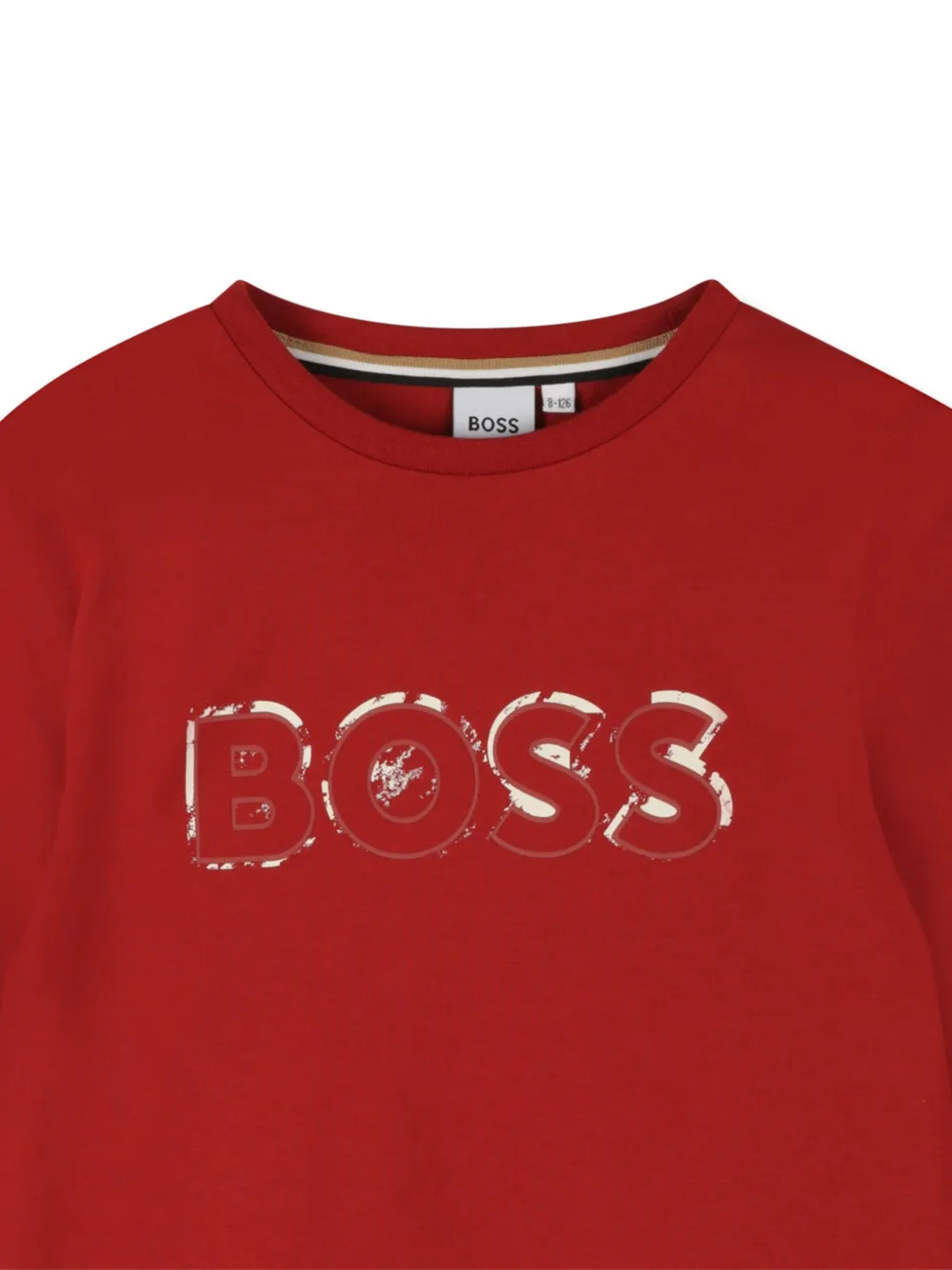 BOSS Kidswear T-shirt met lange mouwen Rood