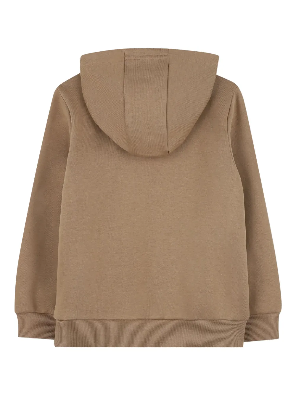 BOSS Kidswear Hoodie met logodetail Bruin