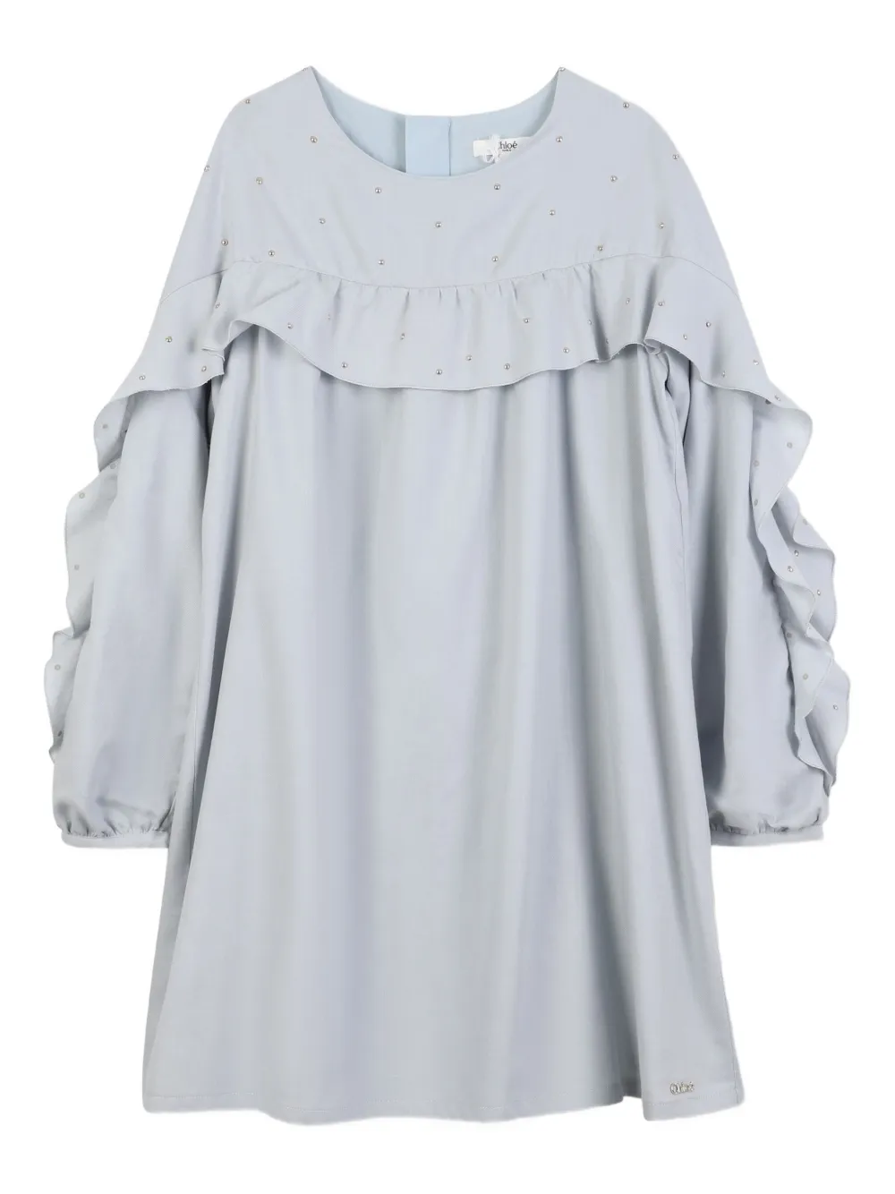Chloé Kids Abito con ruches - Blu