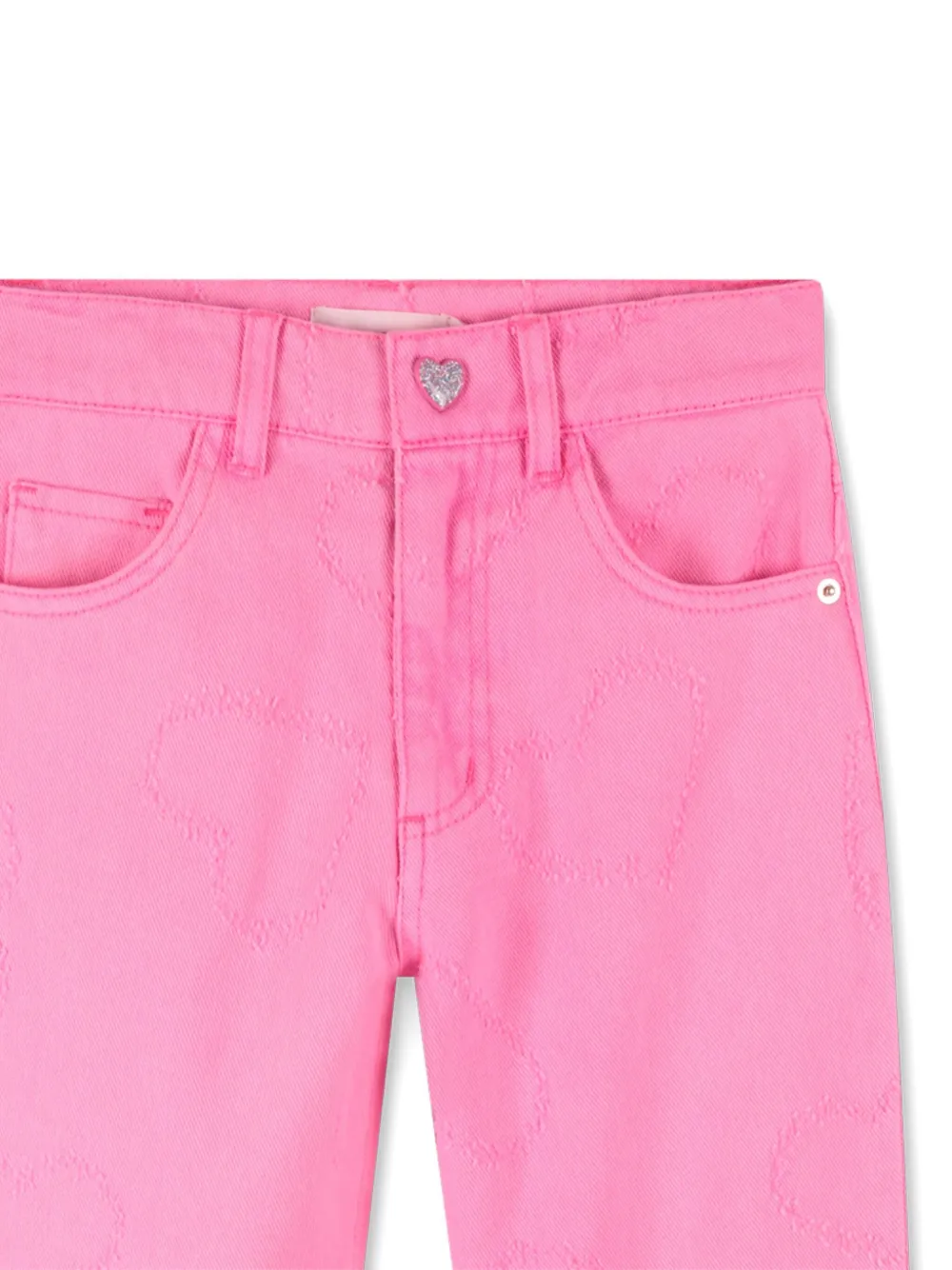 Billieblush Jeans met geborduurd hart Roze